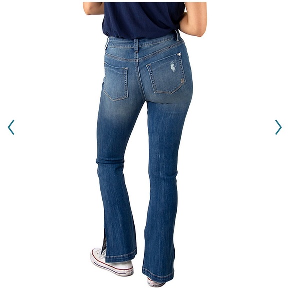 Indigo Rein Juniors Flare Leg Jeans WORN ONCE 15 - Picture 2 of 11